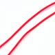 韓国製弾性水晶の線  ジュエリービーズコード  ストレッチブレスレットストリング  ラウンド  レッド  0.8mm  約1093.61ヤード（1000m）/ロール EW-L001-B-03-1