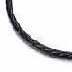 Braided Leather Cord Bracelet Making BJEW-H505-01-2