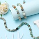 Brins de perles d'amazonite de fleurs naturelles G-YW0001-24-5