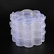 3 Layers Total of 14 Compartments Flower Shaped Plastic Bead Storage Containers CON-L001-06-2