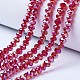 Electroplate Glass Beads Strands EGLA-A034-T6mm-B07-1