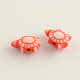 Perles en acrylique de style artisanal MACR-Q157-M25-2
