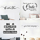 PVC Quotes Wall Sticker DIY-WH0200-090-6
