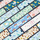 90 Stück 9 Stile Seifenpapieranhänger mit Farbfleckenmuster DIY-WH0399-69-025-7