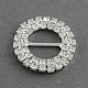 Brillante anillo de boda de la cinta invitación hebillas RB-R007-27mm-01-1