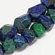 Natural Chrysocolla and Lapis Lazuli Beads Strands G-O041-M-1
