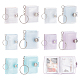 CRASPIRE 10 Pack Mini Photo Album 2 Inch Small Photo Storage 2 Size with Keychain for Kpop Idol Cards Picture Mini Film Clear Portable Handed Pocket Holder Women Valentine Gift Wedding Birthday Gifts KEYC-CP0001-13-1