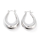 Brass Hoop Earrings EJEW-F332-05P-1