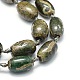 Brins de perles dzi à motif ruyi de style tibétain TDZI-O003-25B-3