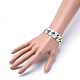 Perles de rocaille de verre étirer bracelets BJEW-JB04033-3