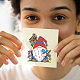 カスタムPVCプラスチッククリアスタンプ  DIYスクラップブッキング用  装飾的なフォトアルバム  カード作り  スタンプシート  フィルムフレーム  gnome  160x110x3mm DIY-WH0439-0241-6