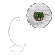鉄製ディスプレイスタンド  植物ハンガー  オーナメントディスプレイホルダー  グローブウィッチボールアートクラフトをぶら下げるため  ホームパーティーの装飾フック  ホワイト  24x12x10cm IFIN-H062-A-01-1