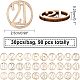 Древесины кабошонов WOOD-WH0017-03-7