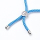 Nylon Twisted Cord Bracelets BJEW-JB03791-M-4