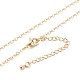 Brass Micro Pave Clear Cubic Zirconia Pendant Necklaces NJEW-JN03388-4