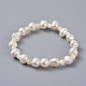 Bracelets en perles naturelles pour bracelets filles X-BJEW-JB04366-01-1