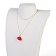 Pendentif en tissu décorations colliers pendentif NJEW-JN02237-01-3