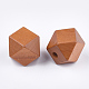 Painted Natural Wooden Beads WOOD-Q040-017B-07-2