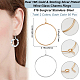 100 шт. 2 цвета 316 хирургическая нержавеющая сталь бокалы кольца подвески STAS-BBC0005-95A-2