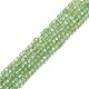 Perles d'apatite verts naturels brins G-P457-B01-12-1