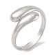 304 Stainless Steel Plain Cuff Ring RJEW-C067-01P-1