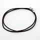 Leather Cord Necklace Making MAK-F002-09-1