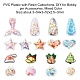 Plástico pvc con cabujones de resina KY-CJ0001-55-2