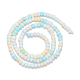 Opachi spruzzo dipinto fili di perle di vetro GLAA-N047-07-07-2