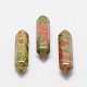 Faceted Natural Unakite Beads G-K014-35mm-01-1