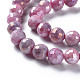 Cuisson opaque de perles de verre peintes EGLA-N006-005C-3