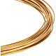 Benecreat alambre de cobre cuadrado de 22 calibre / 0.6 mm alambre de latón amarillo medio duro (0.6x0.6 mm) para hacer anillos KK-WH0034-34G-01-1