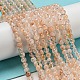 Chapelets de perles de citrine naturelle G-A097-B08-05-5