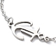 201 Stainless Steel Link Bracelets with Cable Chains BJEW-P297-01P-B-2