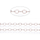 Chaînes de câble ovales plates en laiton CHC025Y-RG-1