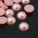 Cabochons demi-ronde bombés en acryliques d'imitation nacre OACR-H001-3L-1