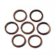 Соединительные кольца из орехового дерева WOOD-T023-14-1