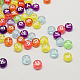 Transparent Acrylic Alphabet Beads TACR-Q004-M04-1