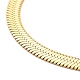 Ionenplattierung (IP) 304 Edelstahl-Halskette mit Fischgrätenmuster für Männer und Frauen NJEW-E076-04D-G-2