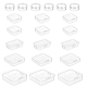 Nbeads 21 pieza 5 tamaños de recipientes de plástico transparente CON-NB0002-12-1
