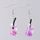 Glass Imitation Bubble Tea Bottle Dangle Earrings EJEW-JE04027-M-2