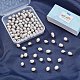 NBEADS 100 Pcs 7~8 mm Natural Cultured Freshwater Pearl Beads PEAR-NB0001-50-5