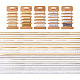 5 Sets 5 Arten Polyester bedrucktes Satinband & Ripsband Sets OCOR-TA0001-40-1