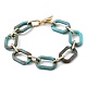 Bracelets en acrylique et en aluminium BJEW-JB05425-01-1