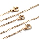 6 Stück Eisen-Kabelketten-Halsketten für Frauen MAK-YW0001-05-2