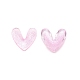 3d сердце с кабошонами из смолы с блестящей пудрой MRMJ-TAC0004-26D-1