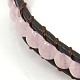 Fashion Triple Wrap Style Gemstone Bracelets BJEW-J058-14-2