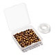 100pcs 8mm natürliche Tigerauge Perlen runde Perlen DIY-LS0002-48-7