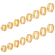 Unicraftale 16 pièces 8 tailles bagues dorées à double noyau vierge supports de bague rainurée en acier inoxydable bagues à large bande pour la fabrication de bijoux cadeau taille 5-14 RJEW-UN0002-35G-1