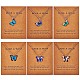 6 Stück Halsketten mit Schmetterlingsanhänger für Frauen JN1065A-1