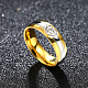 Regalos de san valentín corazón anillos de pareja de acero titanio para hombres RJEW-BB16469-8-5
